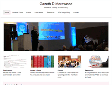 Tablet Screenshot of gdmorewood.com